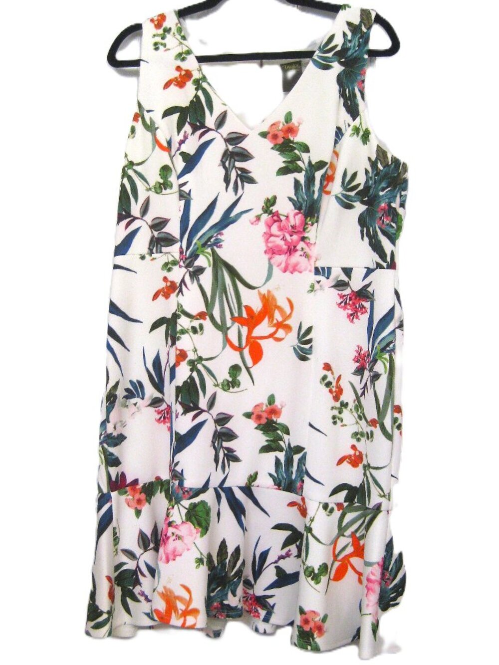 Taylor Petite  Dress Floral  Flutter Hem   Size 12P   New w/Tags